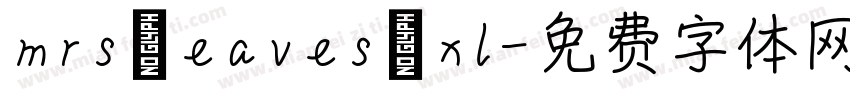 mrs eaves xl字体转换